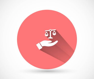 El simgesindeki pullar, lorem ipsum düz tasarım.