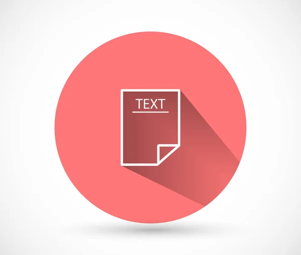 Ícone de vetor de texto, lorem ipsum Design plano — Vetor de Stock