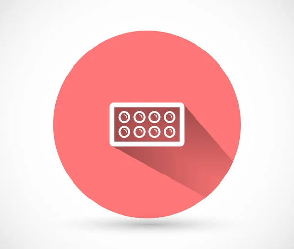 Pills vector icon , lorem ipsum Flat design — 스톡 벡터