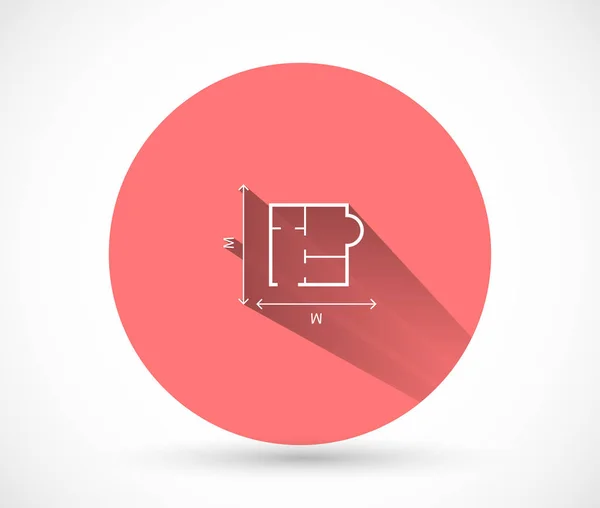 House size iconvector icon , lorem ipsum Flat design — 스톡 벡터