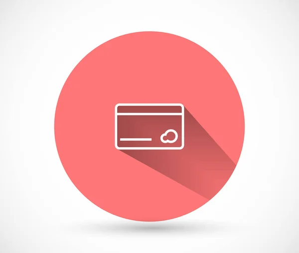 Hitelkártya ikon, lorem ipsum Lapos kialakítás — Stock Vector