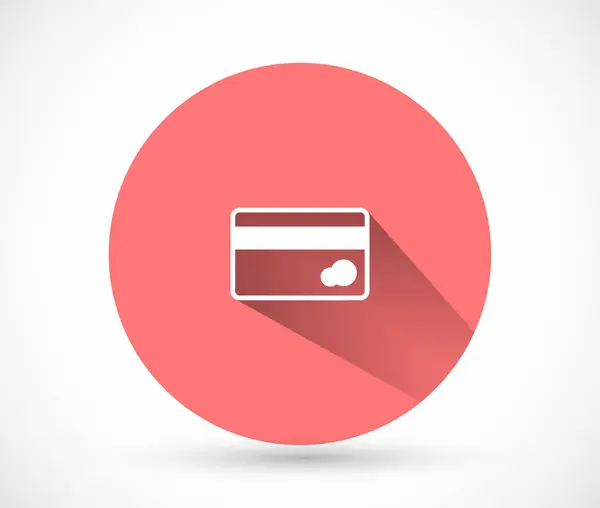 Creditcard icoon, lorem ipsum Plat ontwerp — Stockvector