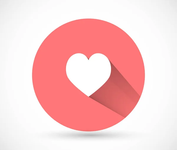 Heart vector icon , lorem ipsum Flat design — Stock Vector