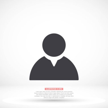 Human icon , lorem ipsum Flat design