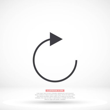 Vektör simgesi, lorem ipsum Düz Tasarım Güncelle
