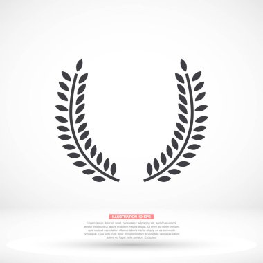 Ayarlar vektör simgesi, lorem ipsum Düz Tasarım