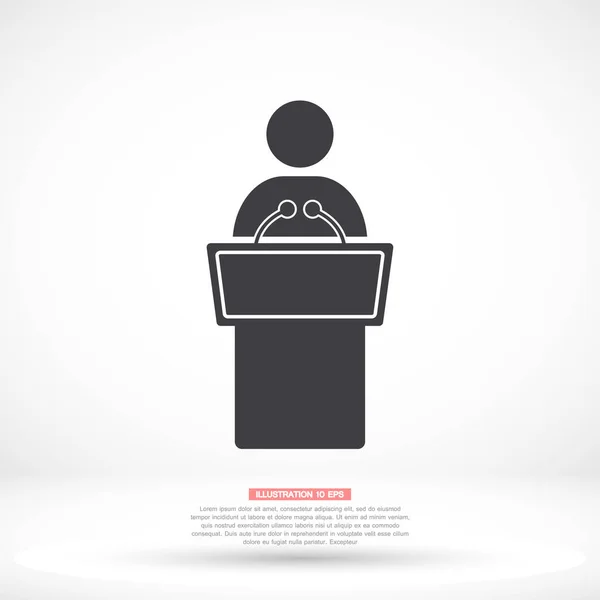 Ayarlar vektör simgesi, lorem ipsum Düz Tasarım