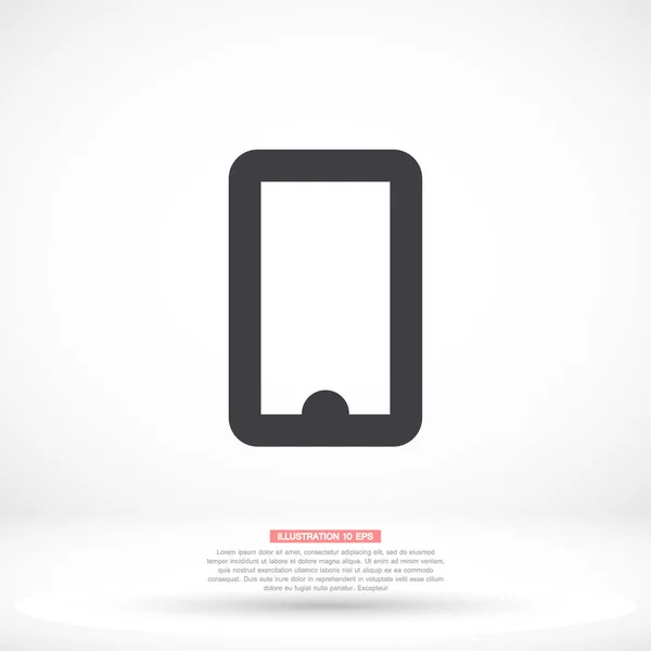 Phone vector icon , lorem ipsum Flat design — Stock Vector