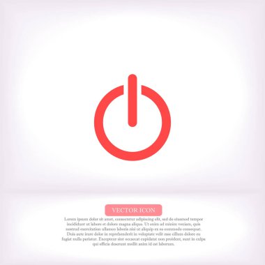 Vektör simgesi dışında, lorem ipsum Düz Tasarım