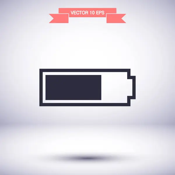 Icono de vector de batería, lorem ipsum Diseño plano — Vector de stock