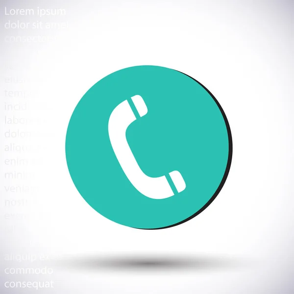 Icono de vector de teléfono vintage, lorem ipsum Diseño plano — Vector de stock