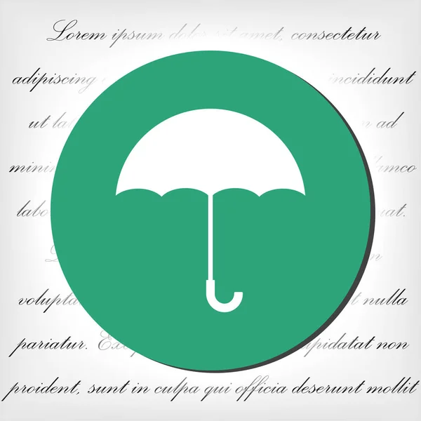Umbrella vector icon , lorem ipsum Flat design — Stock Vector