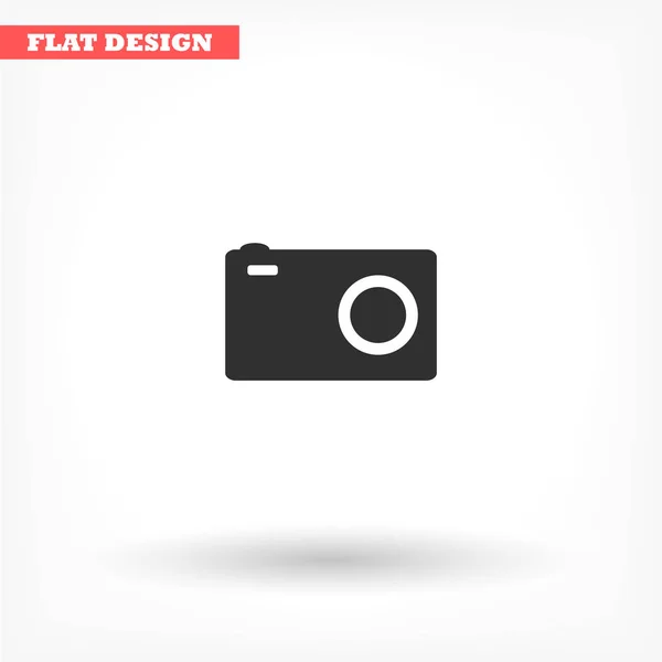 Camera vector icoon, lorem ipsum Flat design — Stockvector