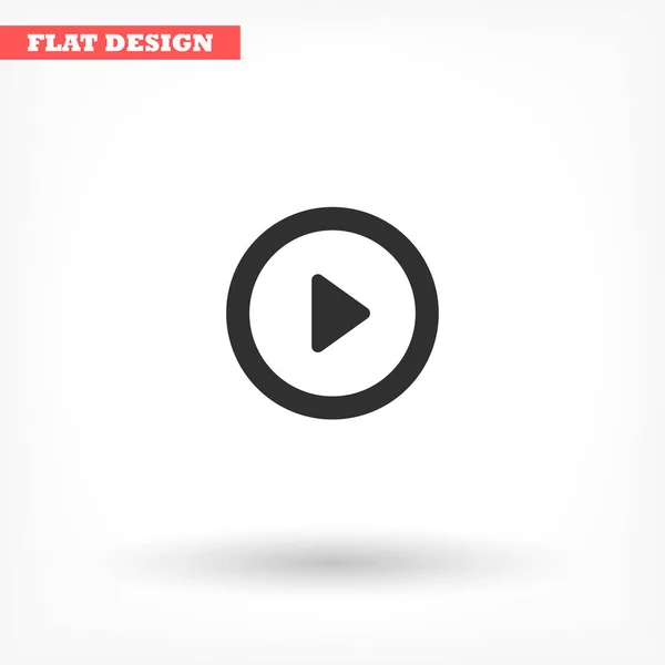 Speel vector icoon, lorem ipsum Platte vormgeving — Stockvector