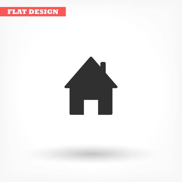 Значок вектора дома, ипсум с плоским дизайном — стоковый вектор