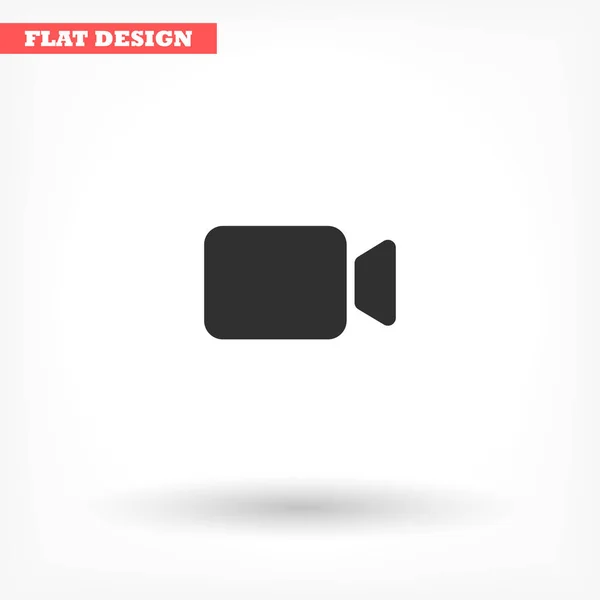 Camcorder vector icon , lorem ipsum Flat design — 스톡 벡터