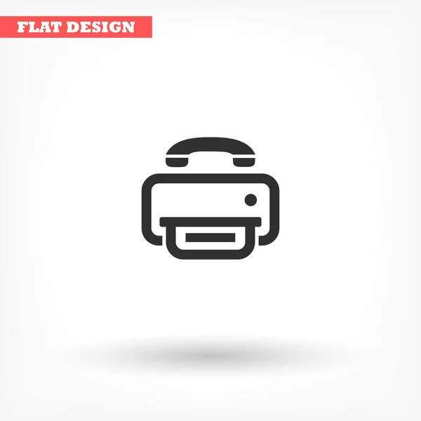 Printer vector icon , lorem ipsum Flat design — 스톡 벡터