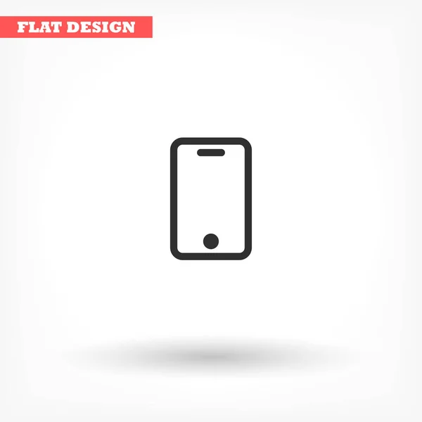 Akıllı telefon simgesi, vektör illüstrasyonu, lorem ipsum düz tasarım — Stok Vektör