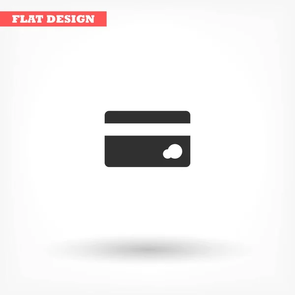 Creditcard icoon, lorem ipsum Plat ontwerp — Stockvector