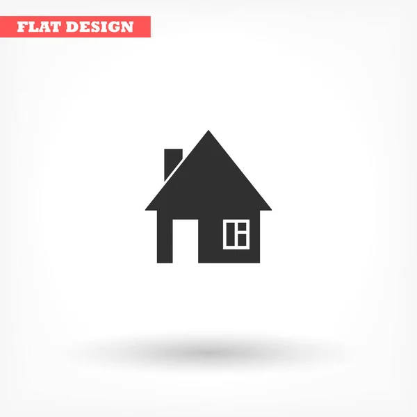 Huis vector icoon, lorem ipsum Platte vormgeving — Stockvector