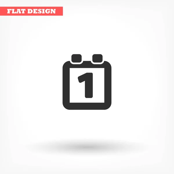 Calendar vector icon , lorem ipsum Flat design — Stock Vector