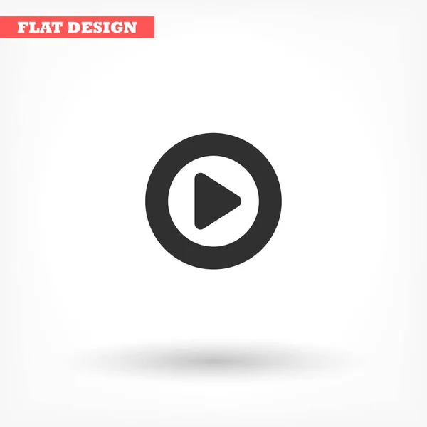 Play vector icon , lorem ipsum Flat design — 스톡 벡터