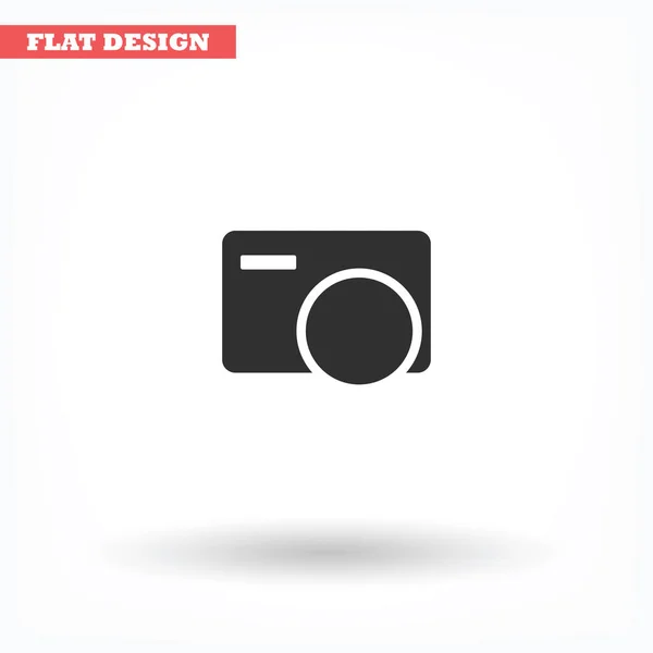 Kamera vektor ikon, lorem ipsum Flad design – Stock-vektor