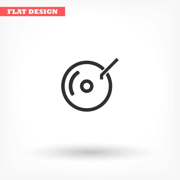 Disk vector icon , lorem ipsum Flat design — Stock Vector