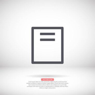 Vektör simgesi tasarımı 10 eps Düz illüstrasyon