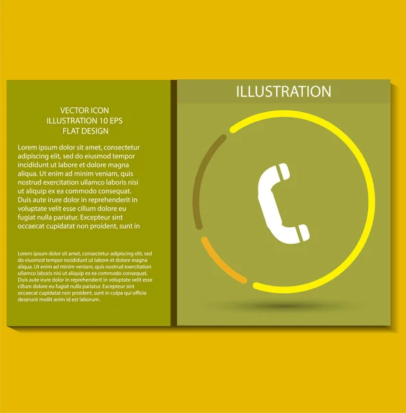 Vector Icon Design Stile Eps Flat Icon Illustration — Stock Vector