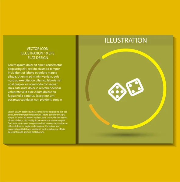 Vektor Icon Design Stil Eps Flache Icon Illustration — Stockvektor