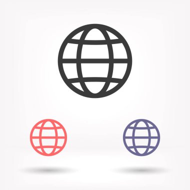 Dünya Vektör simgesi tasarımı 10 eps illüstrasyon