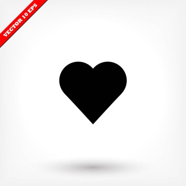 Kalp vektör simgesi, lorem ipsum düz tasarım kalp, ikon, vektör, aşk, illüstrasyon Duyun