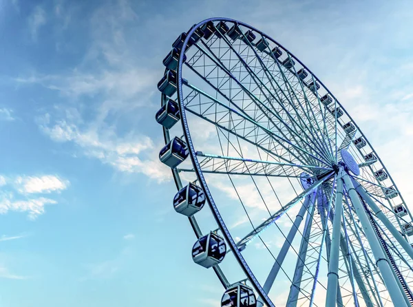 Ferris wheel against the sky. Ferris wheel