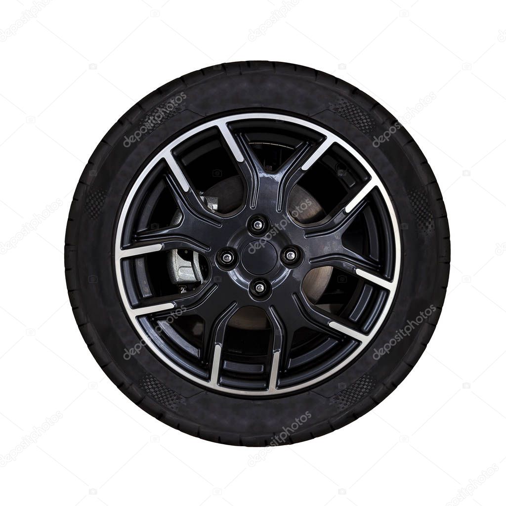 Alloy wheels with white background