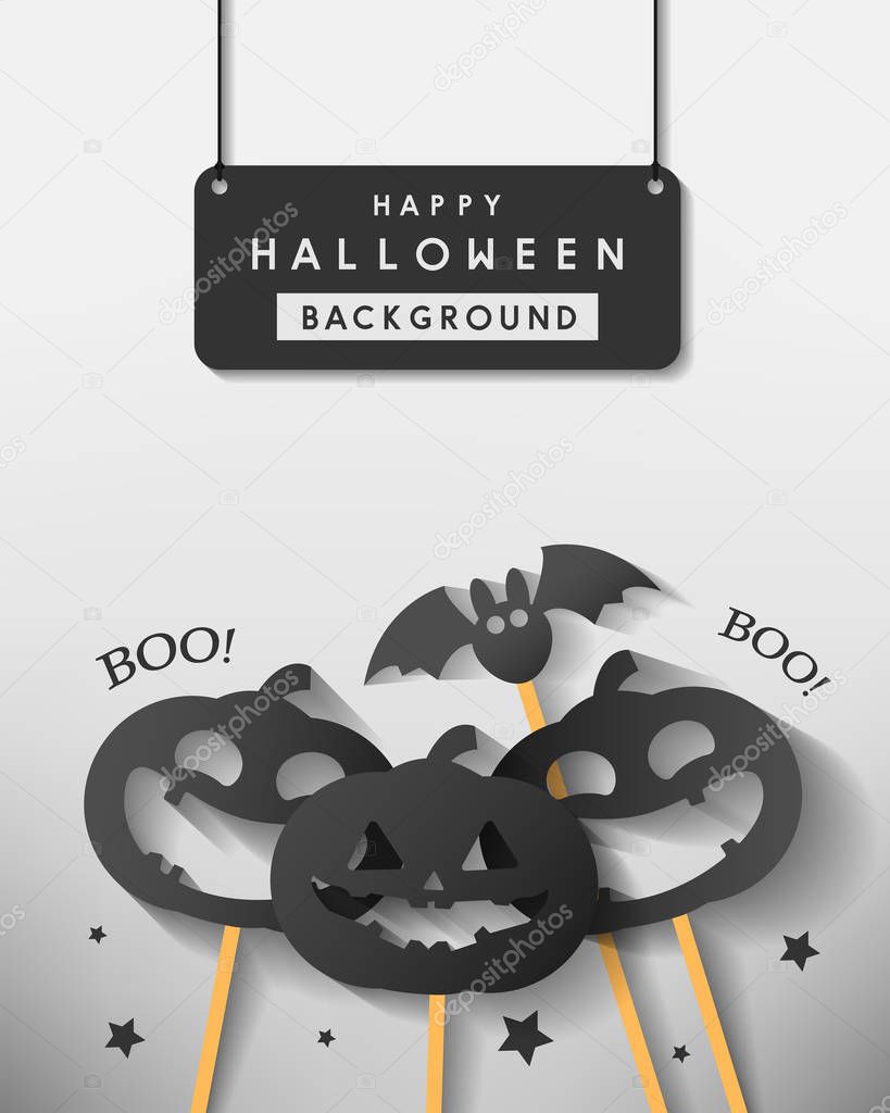 happy halloween day banner vector design 2019 