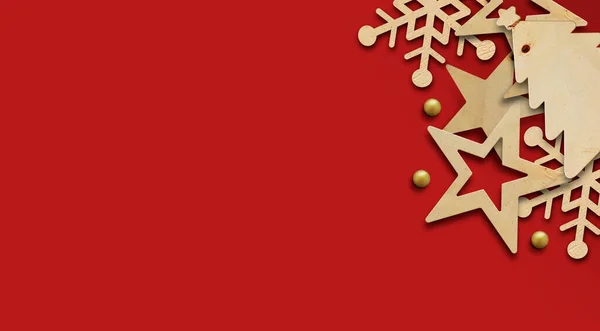 Frohe Weihnachten Und Ein Gutes Neues Jahr Hintergrund Mit Platz — Stockfoto