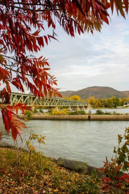Bridge st-hilaire içinde quebec Kanada beloeil gelen trenin için