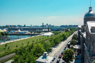 Montreal eski liman harika görünümü