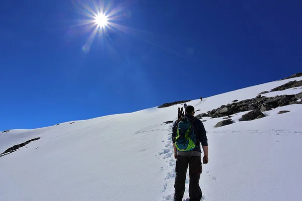 Randonnée dans les montagnes norvégiennes — Photo