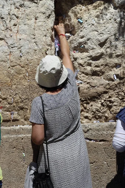 Mujeres Rezando Muro Occidental Jerusalén — Foto de Stock