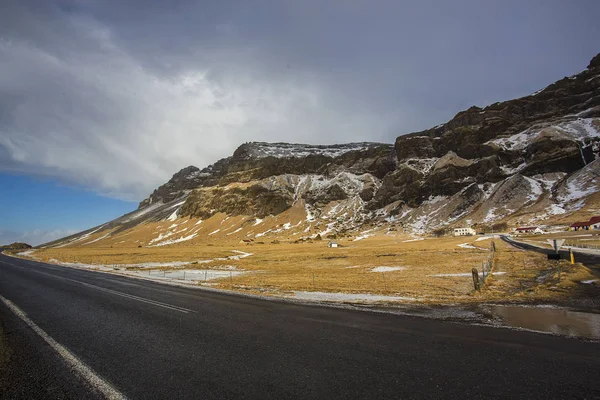 Isländska Vintervägen Februari — Stockfoto