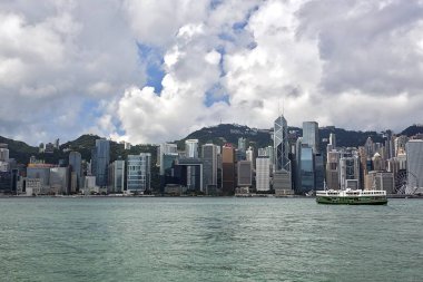 Victoria Limanı 'nda Hong Kong Simgeleri