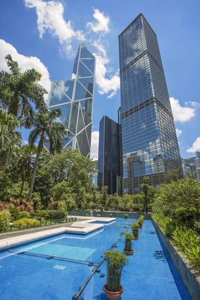 Hong Kong Moderno Centro Cidade Negócios — Fotografia de Stock