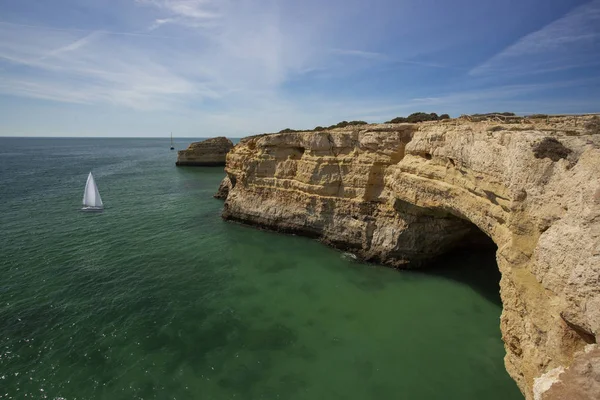 Lagos Yakınlarındaki Güzel Sahil Algarve Portekiz — Stok fotoğraf