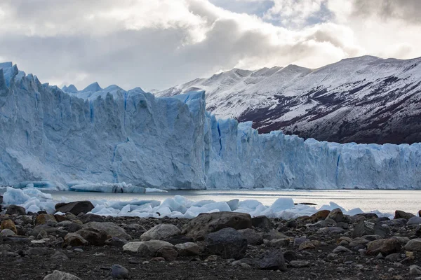 Perito Moreno Gletsjer Calving Lake Argentino Los Glaciares National Park — Stockfoto