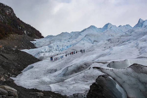 Perito Moreno Glacier Calving Lake Argentino Los Glaciares National Park — Stock fotografie