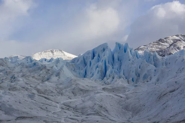 Perto Moreno Glaciares Calving Lake Argentino Los Glaciares National Park — ストック写真