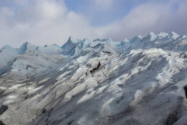 Perto Moreno Glaciares Calving Lake Argentino Los Glaciares National Park — ストック写真