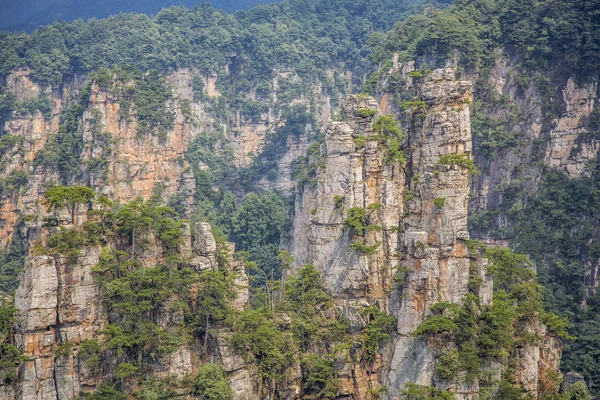 Pics Montagne Dans Parc Forestier National Zhangjiajie Chine — Photo